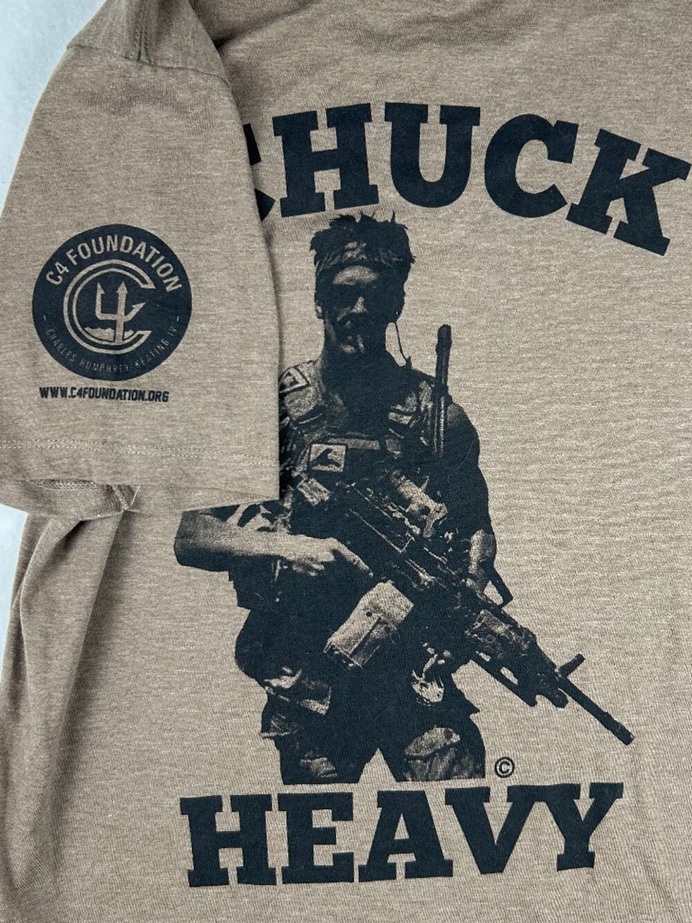 URT Chuck Heavy | C4 Foundation Brown Heather Shirt Navy Seal, size S